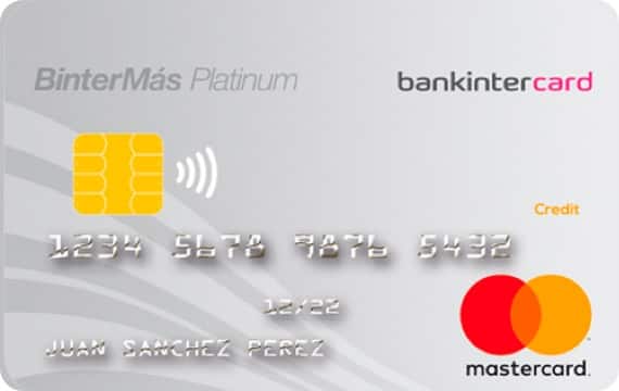 Producto Tarjeta BinterMás Platinum de Bankinter Consumer Finance