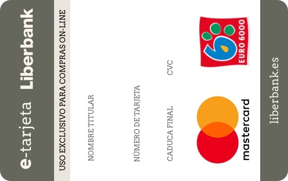 Producto MasterCard e-Tarjeta Liberbank de Liberbank