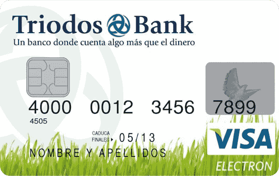 Producto Tarjeta Crédito Triodos de Triodos Bank